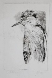DAVID LAZARUS ETCHING "NIGHT H