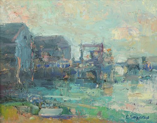 DAVID LAZARUS OIL ON ARTIST BOARD