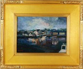 DAVID LAZARUS OIL ON BOARD "TW