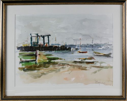 DAVID LAZARUS WATERCOLOR ON PAPER