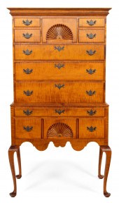 DAVID LEFORT TWO-PART HIGHBOY
