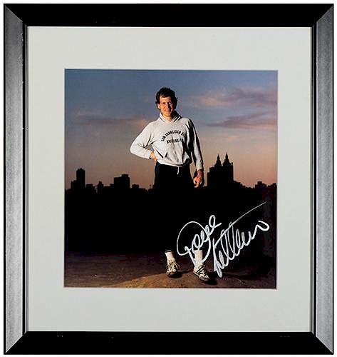 DAVID LETTERMAN SIGNED AND FRAMED