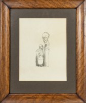 DAVID LEVINE SIGNED CARICATURE