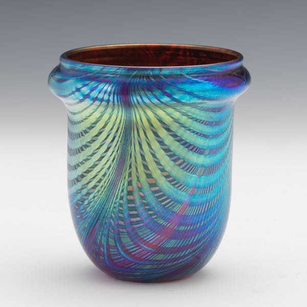 DAVID LOTTON VASE, "THREADED WEB"