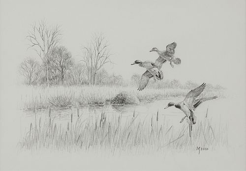 DAVID MAAS GRAPHITE DRAWING OF