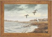 DAVID MAASS O/B PAINTING, DUCK