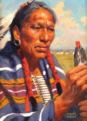DAVID MANN (1948- ), RED FEATH