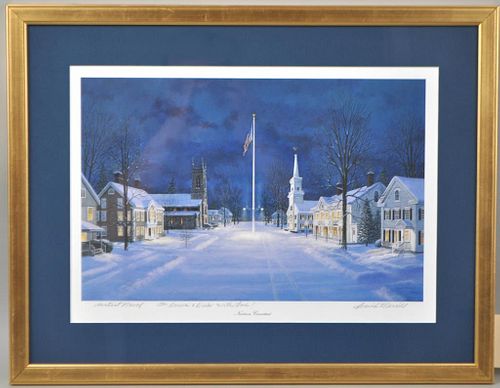 DAVID MERRILL, SIGNED LITHOGRAPH