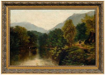 David Motley painting, titled at
