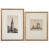 DAVID MUIRHEAD BONE. TWO FRAME