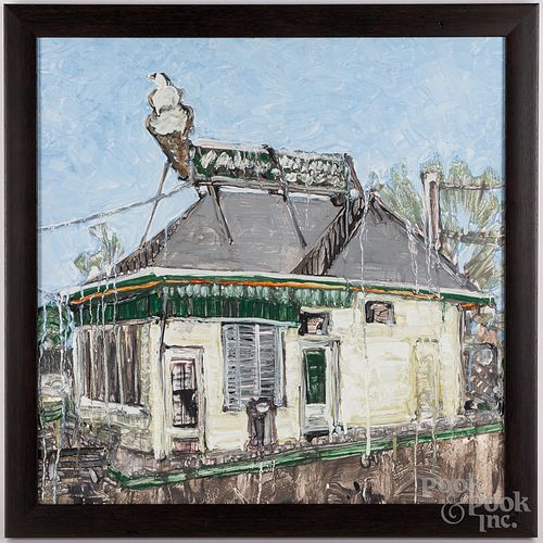 DAVID PAUL OHLERKING PAINTING OF AN