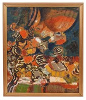 DAVID PERETZ SIGNED PAINTING O
