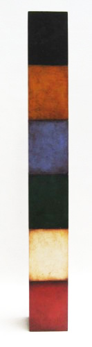 DAVID R FRENCH OIL ON WOOD