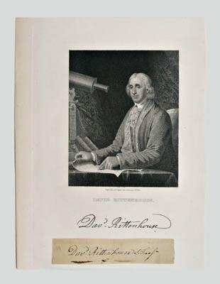 David Rittenhouse signature, on