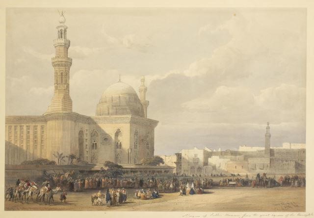 DAVID ROBERTS COLORED LITHO