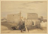DAVID ROBERTS COLORED LITHO LU