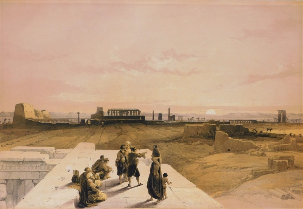DAVID ROBERTS RUINS OF KARNACK