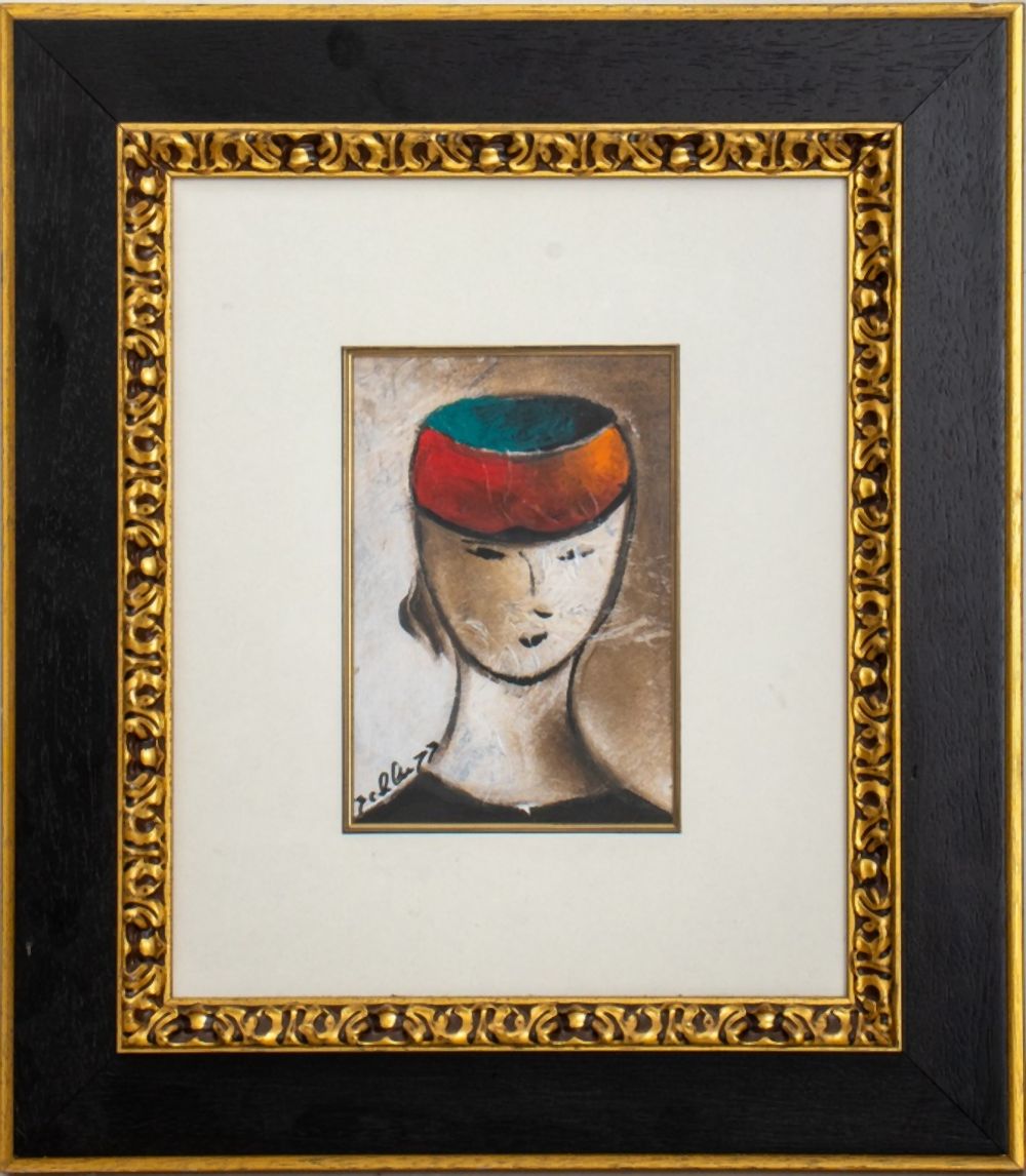 DAVID SCHLUSS FIGURATIVE ACRYLIC ON
