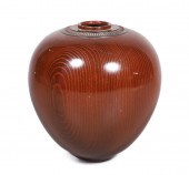 David Souza turned wood vase,