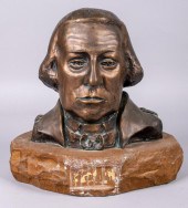 DAVID SPENCE, BRONZE BUST OF W