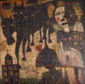 DAVID TINSLEY ACRYLIC ON BOARD
