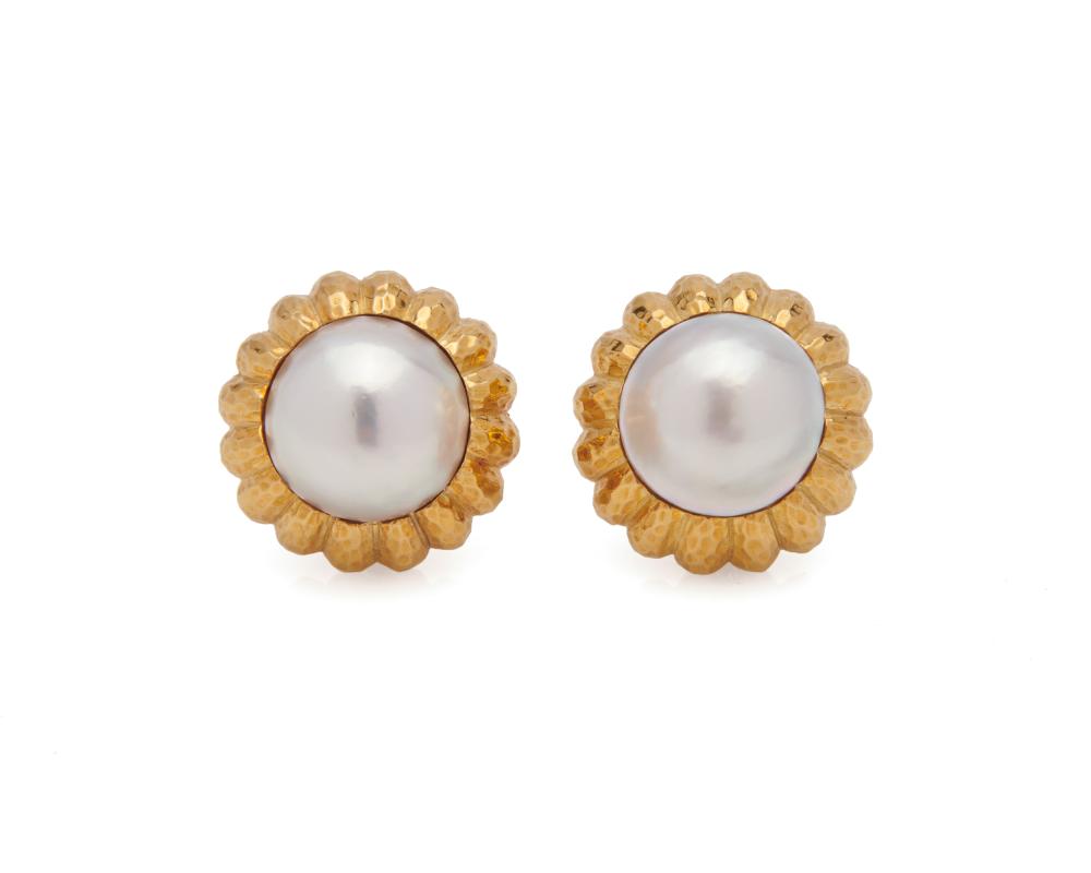 DAVID WEBB 18K GOLD AND MABE