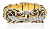 DAVID WEBB 18K GOLD PANTHERES