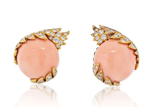 DAVID WEBB PLATINUM & 18K CORAL
