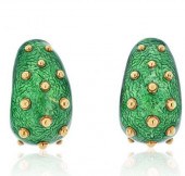 DAVID WEBB PLATINUM 18K GOLD E