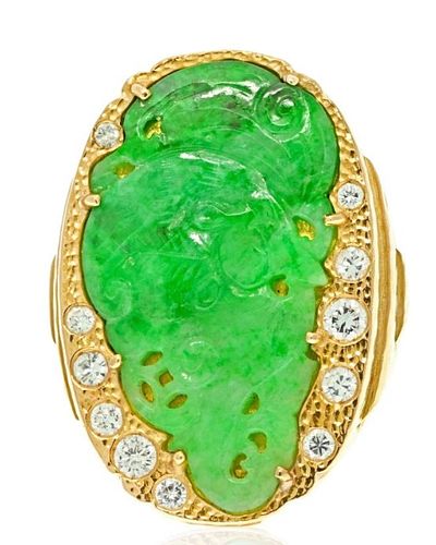 DAVID WEBB PLATINUM 18K JADE