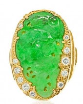 DAVID WEBB PLATINUM 18K JADE D