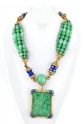 DAVID WEBB PLATINUM 18K JADE D