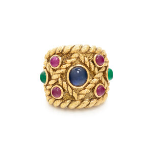 DAVID WEBB, YELLOW GOLD AND