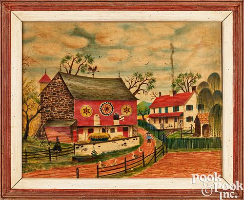 DAVID Y. ELLINGER OIL ON VELVET