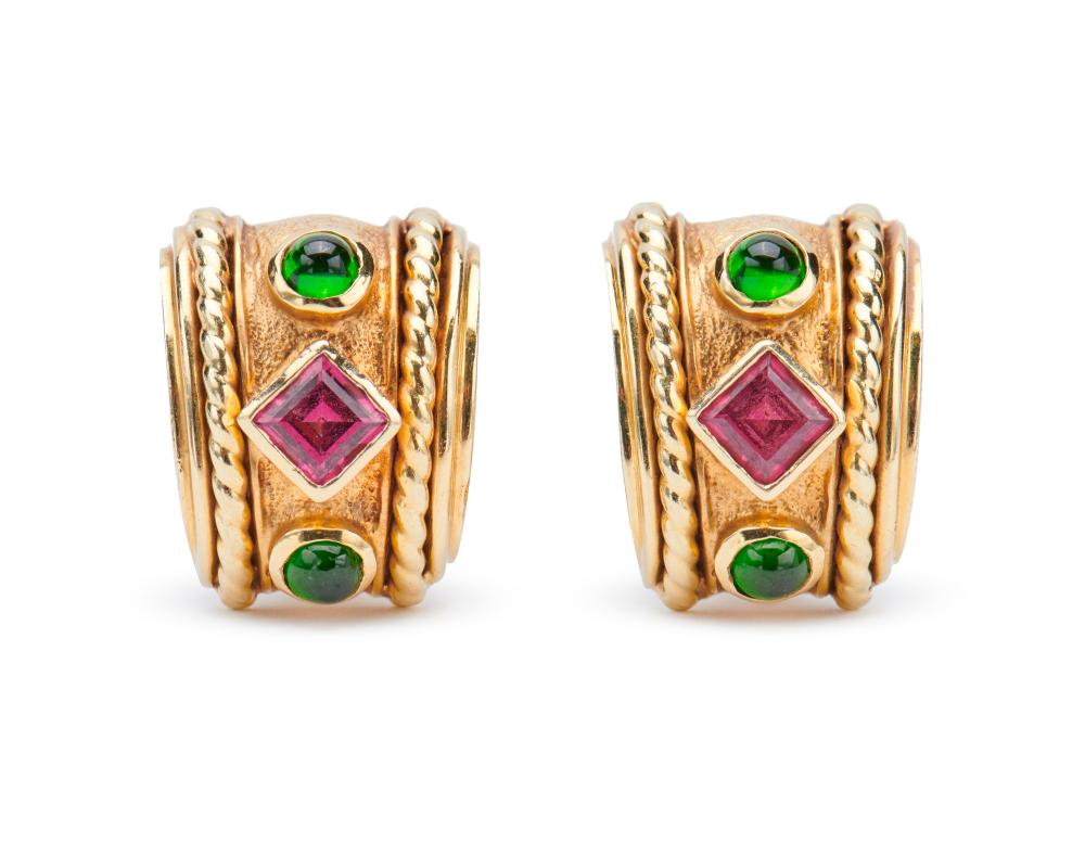 DAVID YURMAN 14K GOLD AND GEMSET