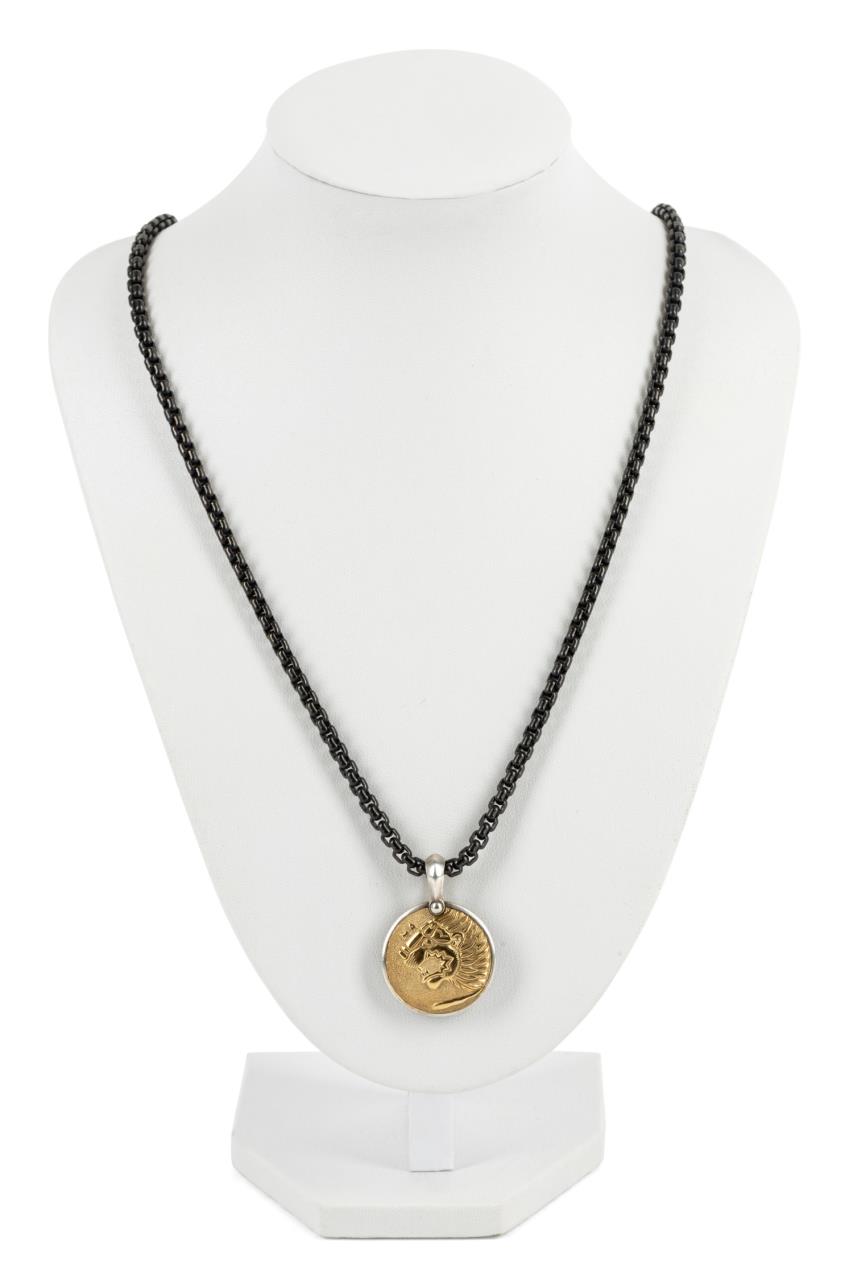 DAVID YURMAN 18K & STERLING LION