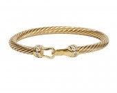 DAVID YURMAN 18K YG & DIAMOND
