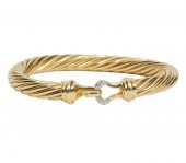 DAVID YURMAN 18K YG & DIAMOND