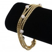 DAVID YURMAN 18K YG & DIAMOND