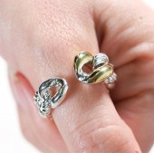 DAVID YURMAN 18K YG & STERLING