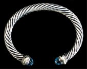 DAVID YURMAN 925 14K 'CABLE CL