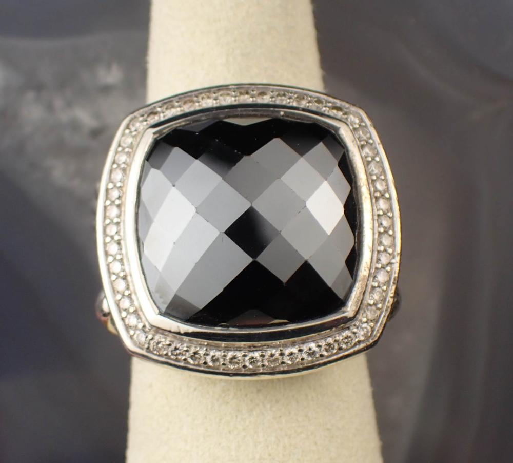 DAVID YURMAN BLACK ONYX AND DIAMOND