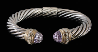 David Yurman bracelet, hinged