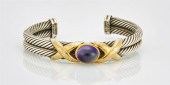 David Yurman bracelet; sterlin