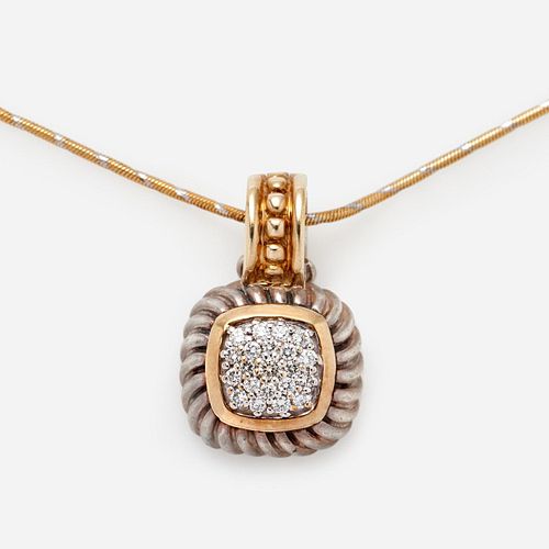 DAVID YURMAN DIAMOND PENDANT &