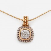 DAVID YURMAN DIAMOND PENDANT &