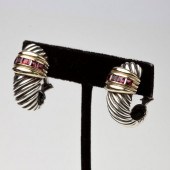 DAVID YURMAN GARNET SHRIMP EAR