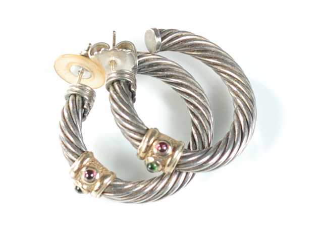 DAVID YURMAN HOOP EARRINGS each