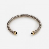 DAVID YURMAN ONYX CABLE BRACEL