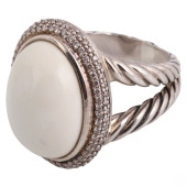 DAVID YURMAN SILVER PAVE DIAMO